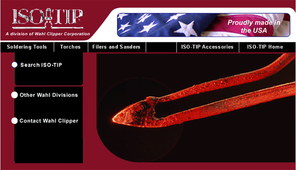 Iso-Tip website in December 2008
